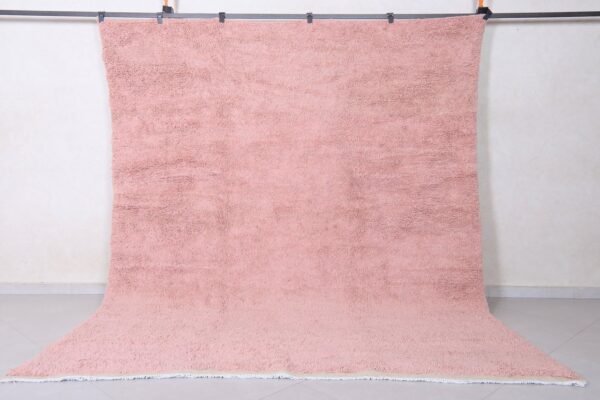 Moroccan wool rug - custom pink rug - handmade beni ourain rug