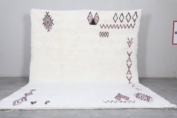 Handmade moroccan rug - custom beni ourain azilal rug - berber wool rug