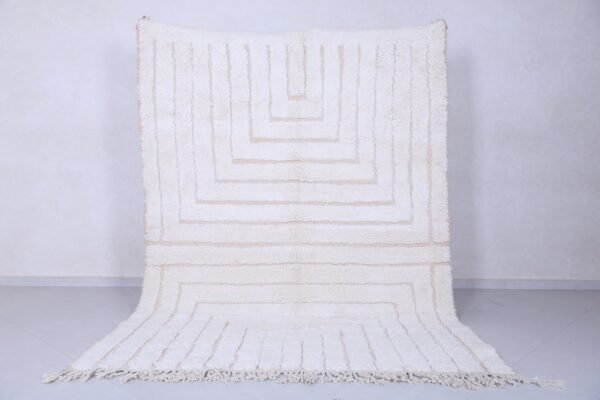 Handmade contemporary rug - moroccan wool rug - custom beni ourain rug