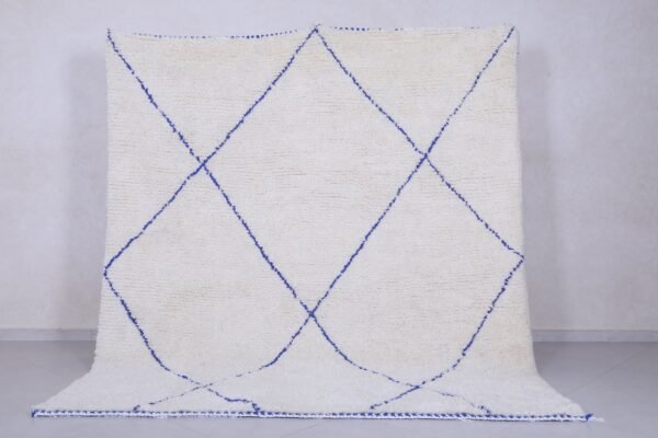 Moroccan hand knotted rug - custom beni ourain rug - handmade wool rug