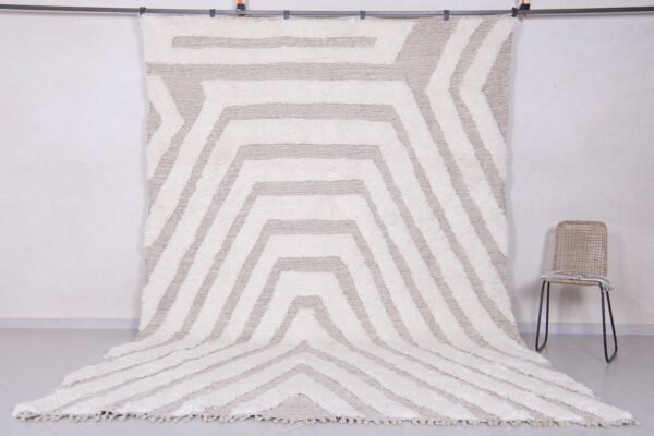 Moroccan berber rug - beni ourain  wool rug - handmade custom rug