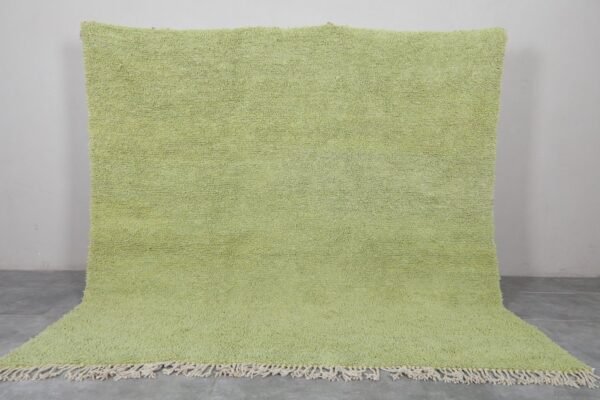 Green moroccan rug - handmade berber rug - custom area rug
