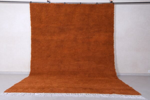 Solid moroccan rug - custom wool rug - handmade carpet