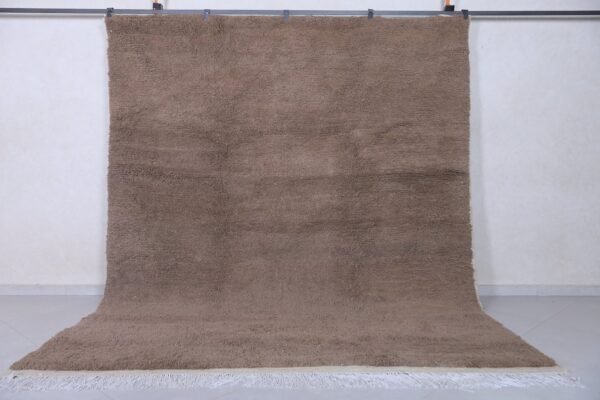 Moroccan gray rug - custom berber rug - handmade solid rug