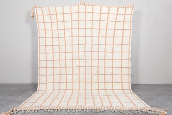 Moroccan grid rug - flat woven rug - berber kilim rug