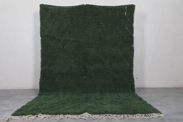 Moroccan green rug - living room rug - custom beni ourain rug