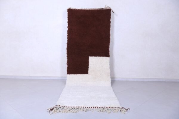 Long moroccan rug - custom runner rug - hallway wool rug