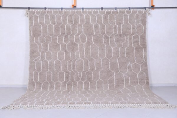 Moroccan gray rug - custom handmade rug - berber wool rug