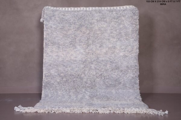 Plain gray moroccan rug - custom moroccan rug - moroccan berber rug