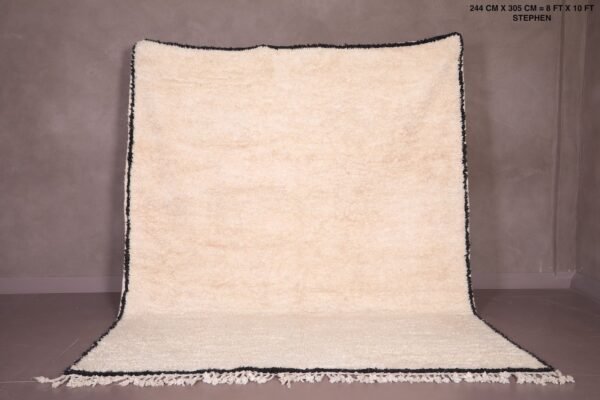 Custom Moroccan Ivory rug - Beni ourain rug - Moroccan wool rug